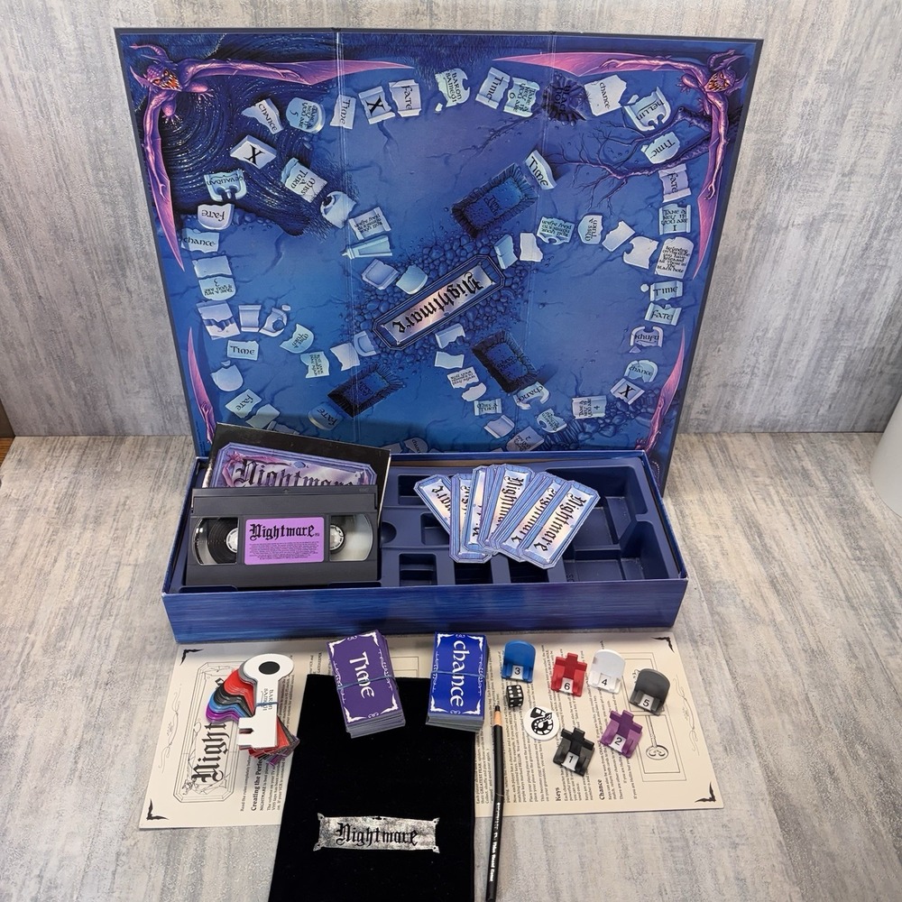 100% COMPLETE Nightmare Series Video Board Game Set 1,2,3 & 4 VHS - Picture 5 of 16